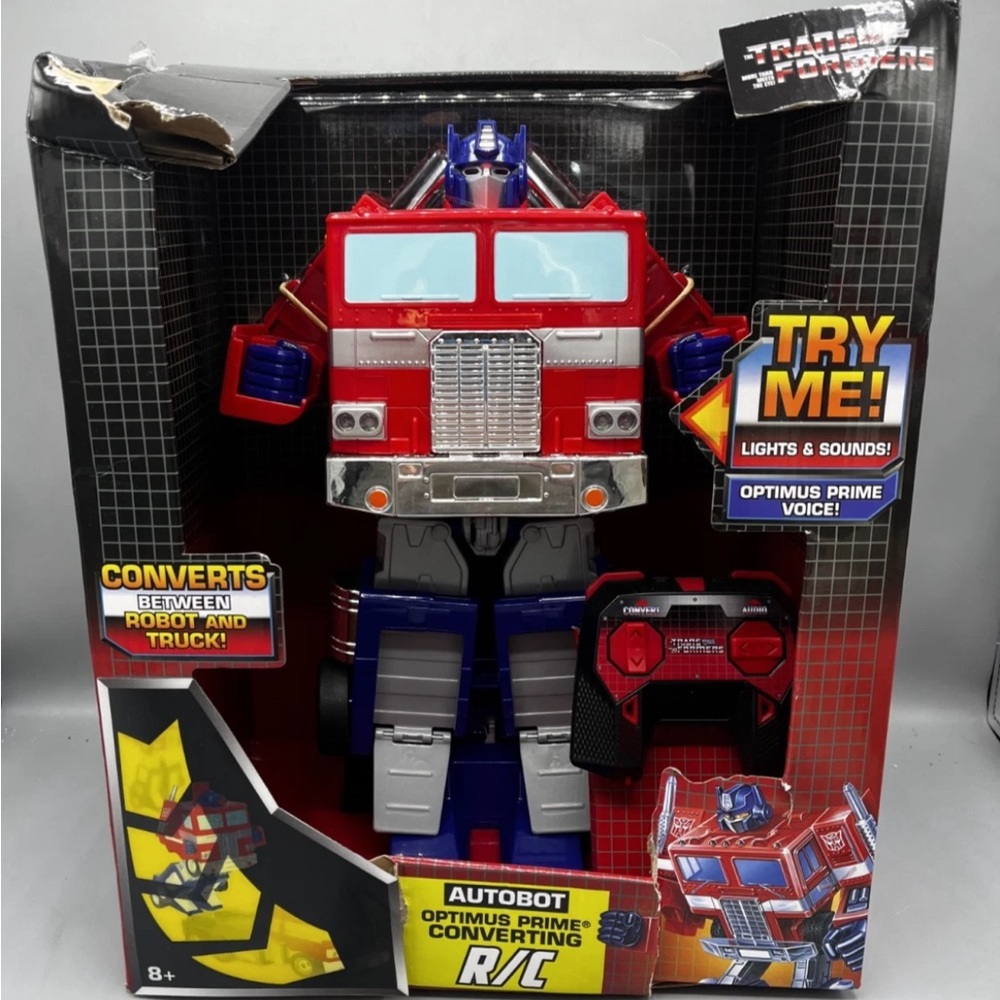 Optimus Prime R/C Toy - Red and Blue